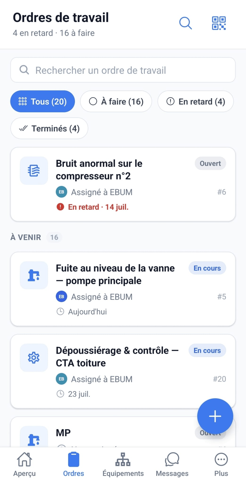 L’application mobile Maint Vision sur le terrain